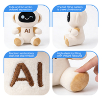 CuriPal Mascotte Robot IA Personnalisée en Peluche, Jouet Interactif Imprimé sur Mesure, Compagnon de Collection, Cadeau