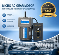 Moteur à engrenages micro monophasé 220V AC à vitesse variable 6W 15W 25W, kit de modernisation d'automatisation pour équipement de convoyage