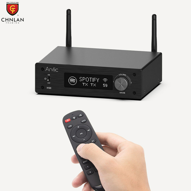 H50 Wifi Full Digital HIFI Amplifier 2x50w Multiroom Support Spotify Airplay2 Metal Electrical Items Wholesale Work with Alexa