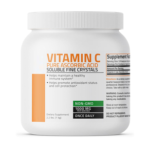 Oem Private Label Vitamine C Poeder Zuiver Ascorbinezuur Oplosbare Fijne Kristallen Gezond Immuunsysteem Voedingssupplement Voor Volwassenen - Product Image 1