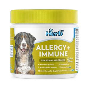 OEM/ODM Marca Privada, Golosinas Masticables Suaves para Aliviar Alergias en Perros, Probióticos, Alto Contenido Proteico, para Piel, Oídos y Patas con Picazón, Cuidado Óptimo para la Salud de las Mascotas - Product Image 1