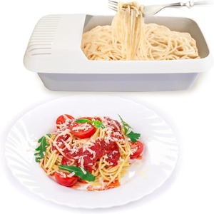 Caja de Plástico Reutilizable para Pasta, Vaporera de Verduras para Microondas, Cocción de Fideos y Pasta con Colador, Accesorios de Cocina - Product Image 3