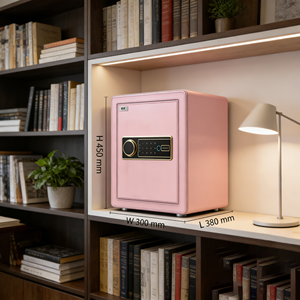 チェン・グァン 高級手作りスチール製デジタル電子コード式金庫 キー/パスワード/指紋/WiFiロック カスタムカラー 5mmドア - Product Image 3