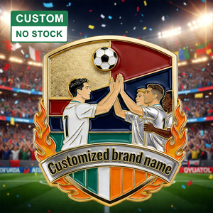 Pin de Solapa Personalizado con Logotipo de Club Deportivo, Liga de Fútbol, Pin de Esmalte Brillante para Regalo o Recuerdo - Product Image 1