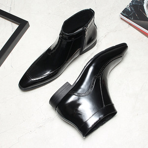 Chaussures Oxford pour hommes britanniques en cuir véritable imperméable, à bout fermé, faites à la main, pour mariage, formelles, décontractées, antidérapantes, avec boucles et sangles - Product Image 5