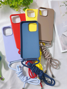 <span class=keywords><strong>Coque</strong></span> de téléphone antichoc en silicone TPU à prix d'usine pour <span class=keywords><strong>iPhone</strong></span> 14 15 Pro Max avec sangle bandoulière et cordon tour de cou - Product Image 3