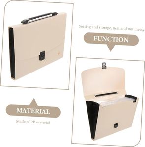 Carpeta de Archivos Tipo Acordeón Portátil con Logotipo Personalizado, Organizador Multibolsillos con 13 Compartimentos, Almacenamiento Protector de Archivos para Oficina, Estudiantes y Escuela - Product Image 4