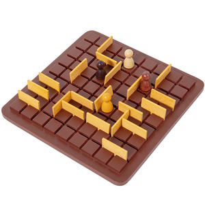 Juego de mesa de madera al por mayor para educación temprana: Juego de estrategia de cerco y intercepción, formación de convoyes, asedio del conejo. - Product Image 6