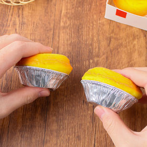 Jouet Squishy en Plastique en Forme de Tarte aux Œufs de Dessin Animé, Doux, Anti-stress, à Rebond Lent, Mignon, Aliment Simulé, Cadeaux, Marque Onr, Unisexe - Product Image 3