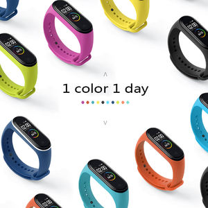 Pour <span class=keywords><strong>Xiaomi</strong></span> <span class=keywords><strong>Mi</strong></span> <span class=keywords><strong>Band</strong></span> Strap Bracelet en Silicone Doux Sport Poignet Remplacement pour <span class=keywords><strong>Mi</strong></span> <span class=keywords><strong>Band</strong></span> 6 <span class=keywords><strong>5</strong></span> 4 3 7-Accessoires de Bracelets de Montre Intelligente - Product Image 2