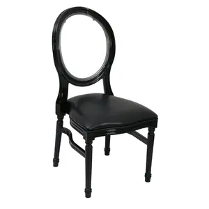 New Hot Sale Resin Plastic XV Louis Dining Chair For Wedding Event