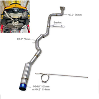Système d'échappement direct à sortie unique OBM SUS304 pour BMW M3/M4 F80/F82 3.0T (2014-2019)