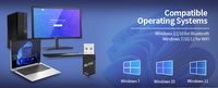 Adaptador Wifi USB BT5.4 de Doble Banda 2 en 1 de 900 Mbps y 5 GHz, Dongle Wifi, Red Inalámbrica de Doble Banda 2.4G/5GHz, BT 5.3, Windows 10/11