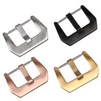 Fabricant en gros de boucles de bracelet de montre en alliage de cuivre durables avec fermoir déployant personnalisé, 20 mm, 18 mm, 22 mm