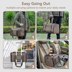 Transportadora Expandible para Gatos, Aprobada por Aerolíneas, Transportadora de Viaje para Mascotas de Lados Blandos para Perros Pequeños y Gatos de Menos de 15 Libras - Product Image 3