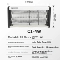 Lampe anti-moustiques électrique à double tube LED la plus vendue - 6W/8W/12W, idéale pour les restaurants et les cantines intérieurs