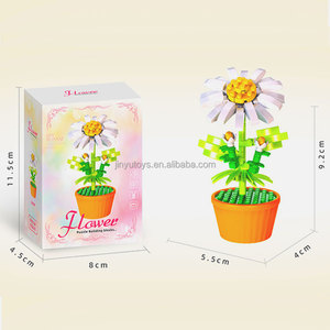 Bloques de Construcción de Flores de Rosa, Kit Romántico para Armar un Ramo, Ladrillos de Ensamblaje DIY para Decoración del Hogar, Juguetes de Construcción DIY - Product Image 3