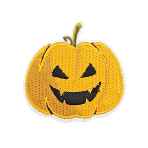 Nouveaux autocollants en tissu pour gâteaux d'Halloween transfrontaliers, broches et badges fantaisie chauve-souris et citrouille, décorations amusantes pour fêtes - Product Image 5