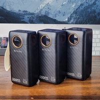 Power Bank BAVIN PC1157S de 30000/40000/50000 mAh con Cable y LED, Carga Rápida Portátil de Gran Capacidad, Logo Personalizado y Precio de Fábrica al Por Mayor