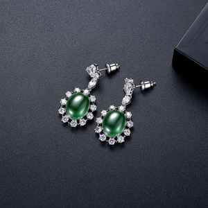 LUOTEEMI Lote al por Mayor de Pendientes de Joyería Fina para Mujer, Diseño de Lujo en Oro Champán, Novedad para Cenas y Fiestas - Product Image 5