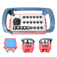 Sistema de Control Remoto Inalámbrico Industrial con Joystick y Conector Multipin para Máquina de Fabricación de Bloques de Hormigón