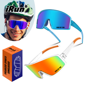 <span class=keywords><strong>IRun</strong></span> logotipo personalizado Pickleball Correr bicicleta gafas de sol UV400 protección bicicleta gafas polarizadas ciclismo deportes gafas de sol - Product Image 1
