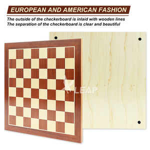 Tablero de Ajedrez de Madera MDF de Alta Calidad, 48*48*1.2cm, 19 Pulgadas, Hecho a Mano, Tamaño Grande para Juegos de Ajedrez - Product Image 4