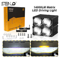 Luz LED para Parrilla de Coche Senlo P2 Plus 140W de Doble Color, Luz Antiniebla, Luz de Conducción, Luz de Trabajo para Coche, Mini Foco LED para Vehículo