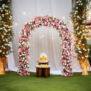 Cuore rosso metallo Wildflower lilla archi Wallflower Decore fiori bianco che scorre su un vero tocco Flower archide - Product Image 3