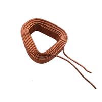 Bobina Inductora Triangular Redondeada Personalizada con Núcleo de Aire, Bobina de Alambre de Cobre Esmaltado 3D con Cables de Conexión para Sensor de Antena RFID NFC