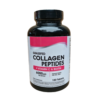 Poudre de Collagène Marin Éclaircissante Anti-Âge Suppléments de Beauté Vitamine C Biotine Sans Gluten pour Adultes Croissance des Cheveux et des Ongles