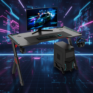 Aor Esports Factory Nouveau design <span class=keywords><strong>Bureau</strong></span> de jeu en forme de Z à grand volume de stockage 940 pièces Table de jeu <span class=keywords><strong>Bureau</strong></span> de jeu - Product Image 4