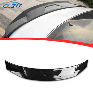 Negro brillante ABS fibra de carbono Look <span class=keywords><strong>GT</strong></span> estilo coche trasero maletero alerón bota labio cola de pato para <span class=keywords><strong>Hyundai</strong></span> Sonata N <span class=keywords><strong>Line</strong></span> DN8 2020-2023 - Product Image 1