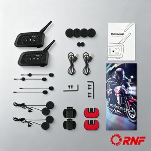 Intercomunicador para Casco de Motocicleta con Batería de Larga Duración, V6 Plus, Impermeable, Emparejamiento de 6 Dispositivos, Comunicación Dúplex Completa de 800 m para 2 Conductores - Product Image 6