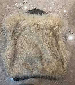 Viviblook Z1105TP01 Women's <b>Waistcoat</b> Street Spicy Girl Retro Sexy Casual Contrast Color Short Fur Vests - Product Image 3