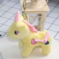 Licorne porte-clés en peluche pendentif en peluche porte-clés en peluche fournisseurs de jouets doux fabricant bonne décoration taille personnalisée