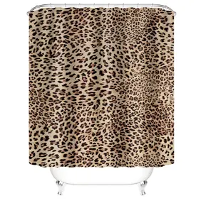 La tenda di doccia di stampa digitale della tenda di doccia impermeabile moderna su ordinazione di vendita calda del poliestere può essere personalizzata
