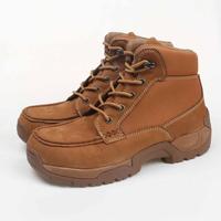 Bottes de travail en cuir isolantes et résistantes aux chocs pour ingénieurs électrotechniciens, avec embout en acier, chaussures de sécurité S3