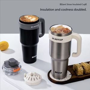 Bottiglia d'Acqua Isolata di Lusso in Acciaio Inox 316, 1200ml, Grande Capacità, Tumbler per Ghiaccio, Tazza da Auto, per Esterni, Logo Personalizzabile - Product Image 2