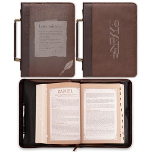 Étuis de livre personnalisés, couverture de Bible en cuir PU, porte-Bible délicat pour femmes - Product Image 1