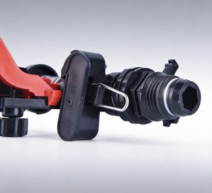 Aspersor de Impacto Ajustável POM 3/4\" 80B2A - 360 °   Bico de Água Rotativo para Sistema de Irrigação de Fazenda, Pomar e Jardim - Product Image 3