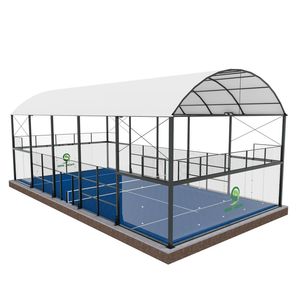 ผ้าคลุมสนามแพเดิลคุณภาพสูง กันน้ำ 850 กรัม ผลิตจากผ้า PVC สำหรับสนามแพเดิล พร้อมความสูงด้านข้าง 6 เมตร หรือ 8 เมตร - Product Image 3