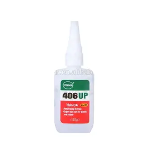 Glue For Bonding Metal Factory Price Medium Viscosity Low Bleaching Fast Drying 406 Super Glue For Leather Metal Bonding