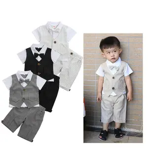 Commercio estero abbigliamento per bambini fornitura primaria all'ingrosso vestiti per bambini in due pezzi vestiti a maniche corte per bambini