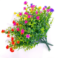 7-takkige Eucalyptus Thee Bloem Kunstbloem Bouquet Huisdecoratie Bloemstukken 35cm Binnen Buiten