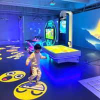 Système de projection interactive au sol, hologramme 3D, projecteur de sol tout-en-un IR, jeu pour enfants, stand publicitaire holographique