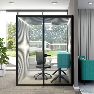 Cabina de Oficina Insonorizada y Móvil, Cabina Telefónica Privada con Sistema de Ventilación - Product Image 4