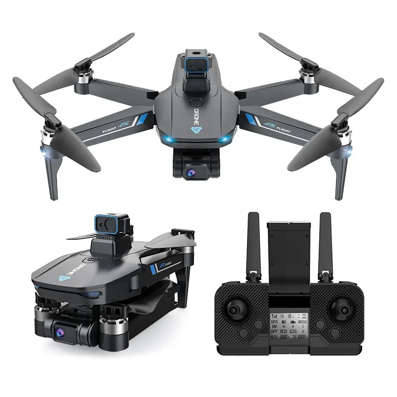 UX75 Drone Jarak Jauh 5GHz, Pesawat Nirawak Jarak Jauh Tanpa Sikat, GPS 1080P, WIFI, Kamera, dengan Penghindar Kandungan Laser