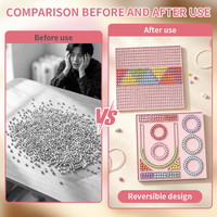 Tapis de conception de perles en silicone pour la création de bracelets et colliers DIY, plateaux de fabrication de bracelets
