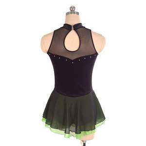 Eiskunstlauf Kleid Wettbewerb Kostüm Strass Mesh und Spandex Kleid für erschwing liche Eiskunstlauf Kleider <span class=keywords><strong>CA</strong></span>. - Product Image 3